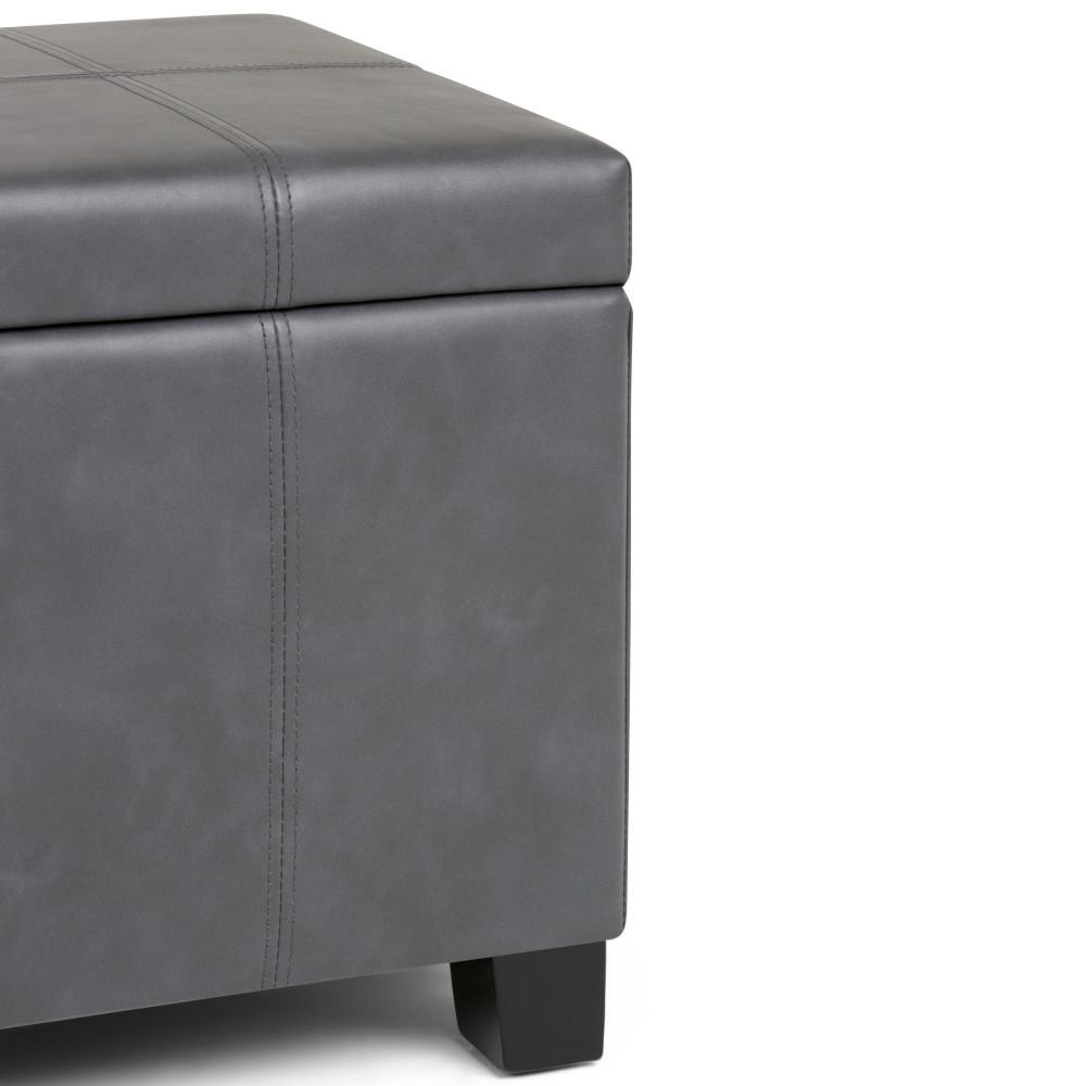 Dover Storage Ottoman in Vegan Leather