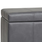 Dover Storage Ottoman in Vegan Leather