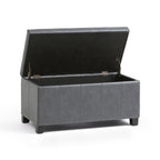 Dover Storage Ottoman in Vegan Leather