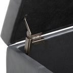 Dover Storage Ottoman in Vegan Leather