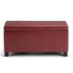 Dover Storage Ottoman in Vegan Leather