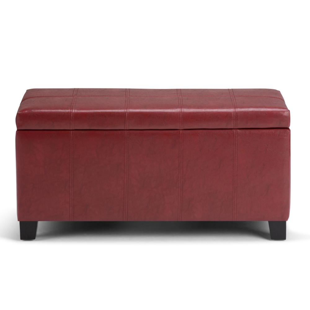 Dover Storage Ottoman in Vegan Leather