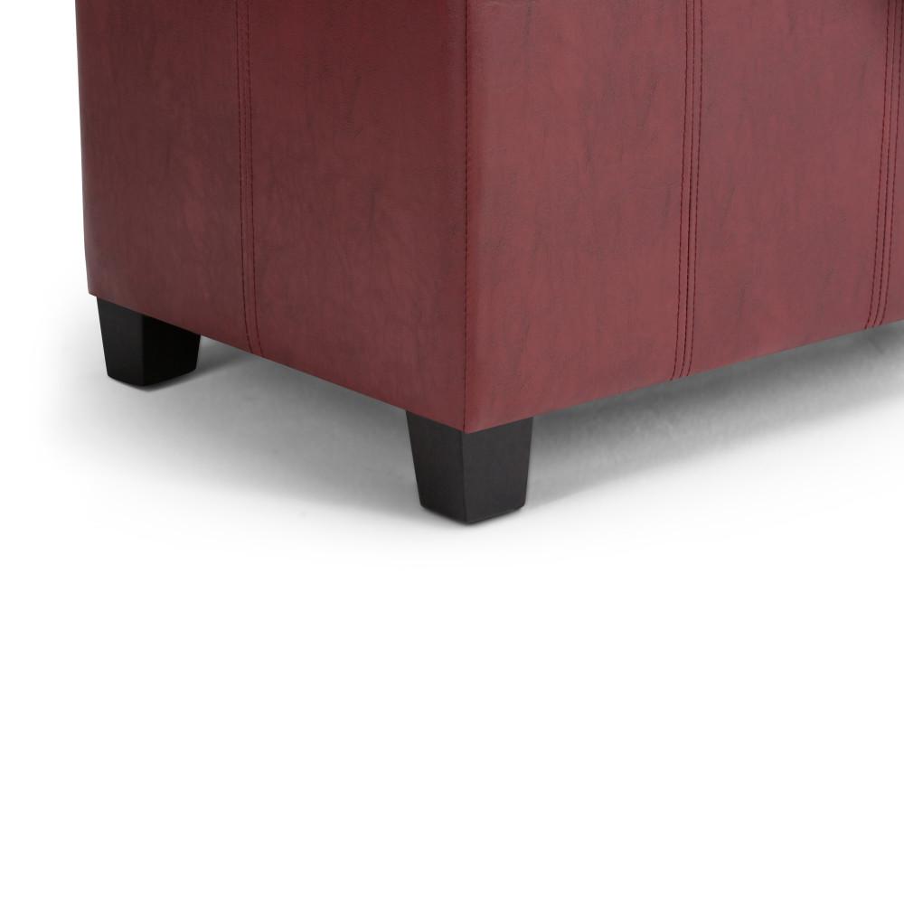 Dover Storage Ottoman in Vegan Leather
