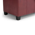 Dover Storage Ottoman in Vegan Leather
