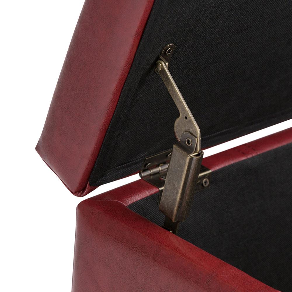 Dover Storage Ottoman in Vegan Leather