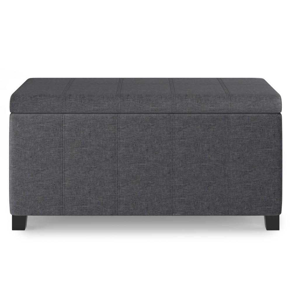 Dover Storage Ottoman in Linen
