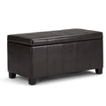 Dover Storage Ottoman in Vegan Leather