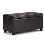 Dover Storage Ottoman in Vegan Leather
