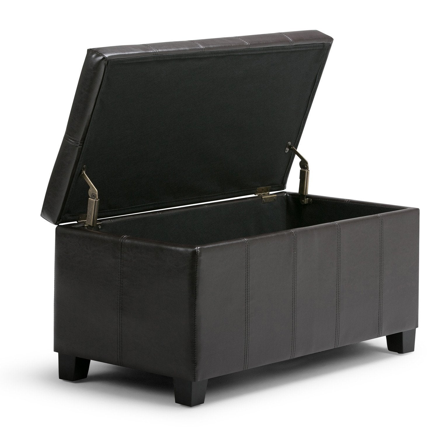 Dover Storage Ottoman in Vegan Leather