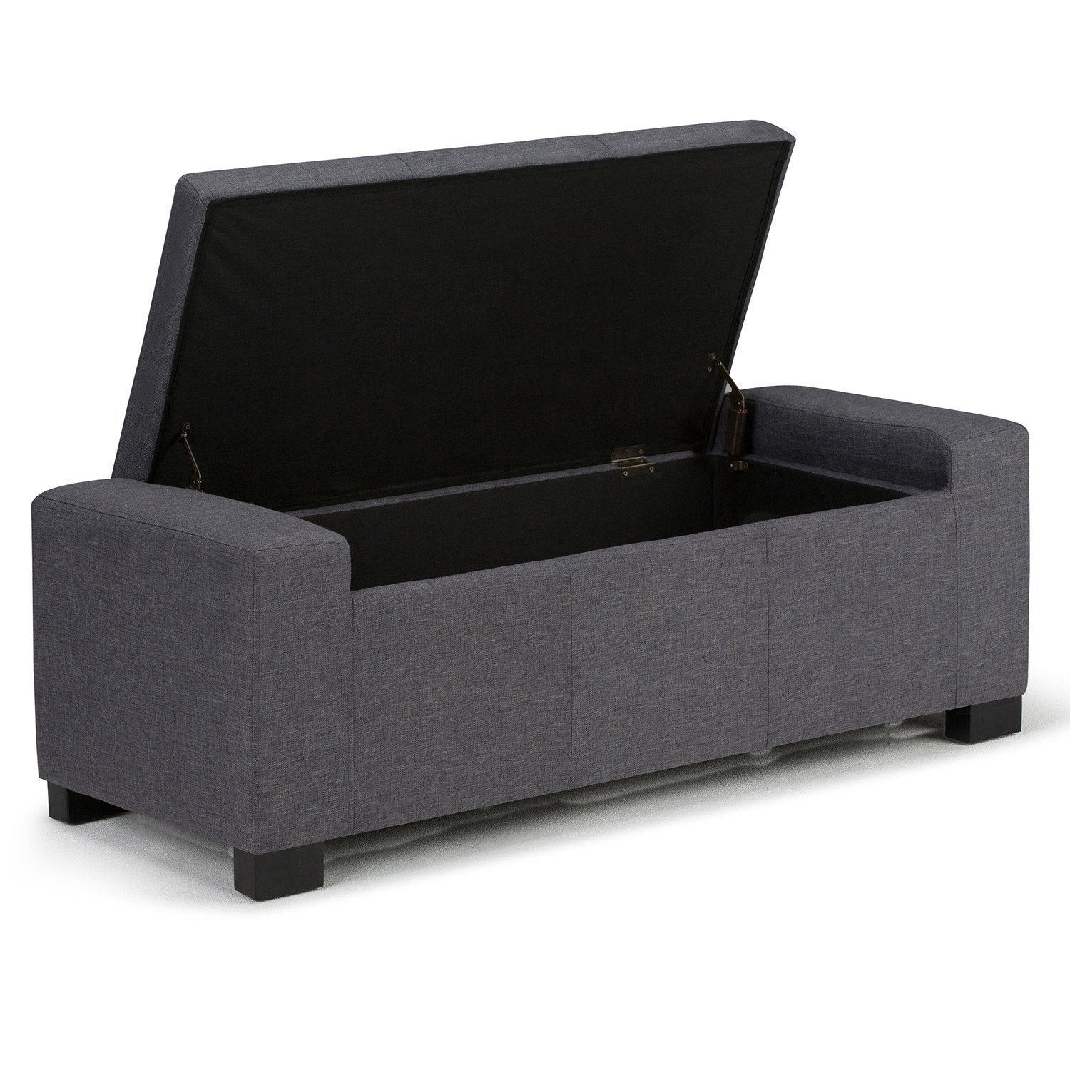 Laredo Storage Ottoman in Linen