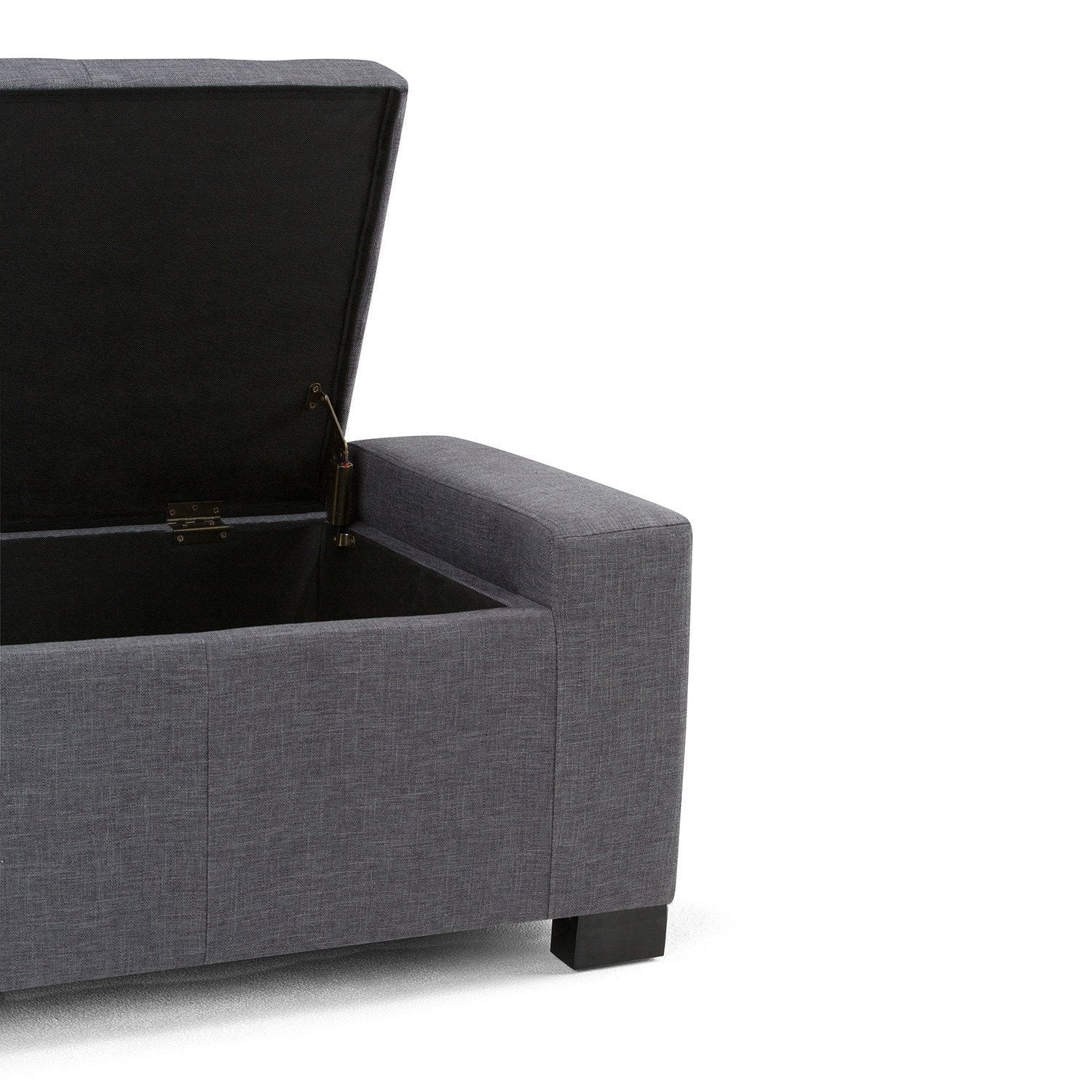 Laredo Storage Ottoman in Linen