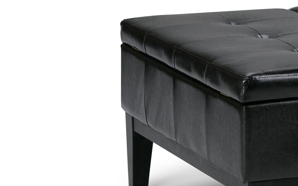Dover Table Ottoman in Vegan Leather