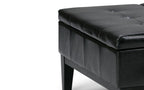 Dover Table Ottoman in Vegan Leather