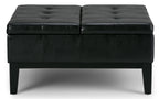 Dover Table Ottoman in Vegan Leather