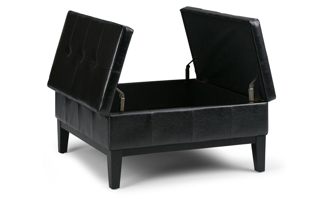 Dover Table Ottoman in Vegan Leather