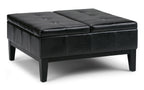 Dover Table Ottoman in Vegan Leather