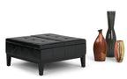 Dover Table Ottoman in Vegan Leather