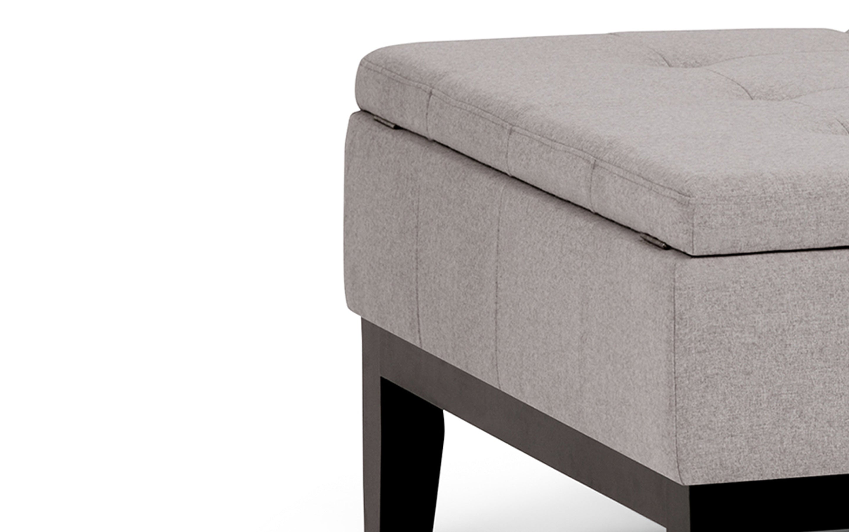 Dover Table Ottoman in Linen