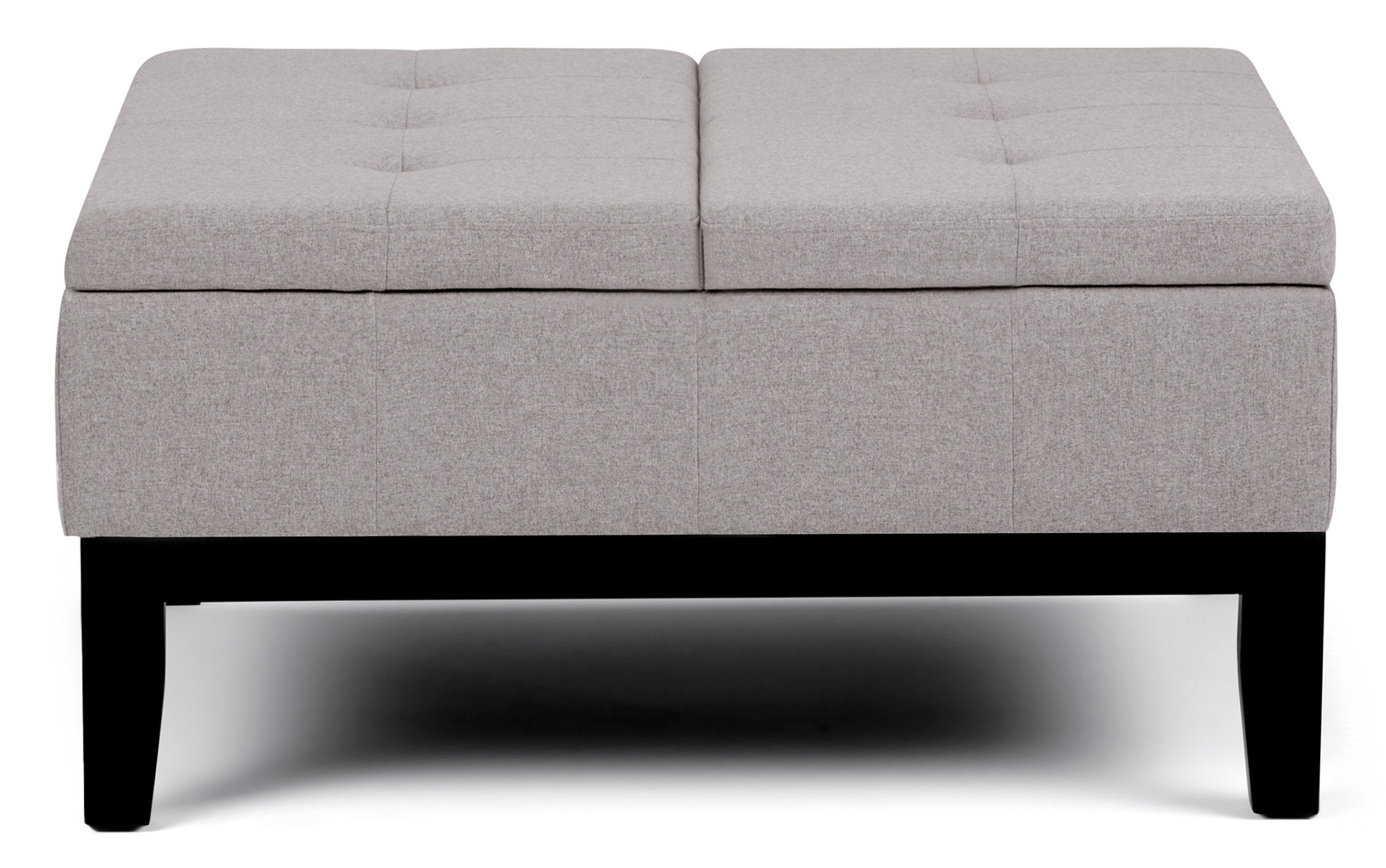 Dover Table Ottoman in Linen