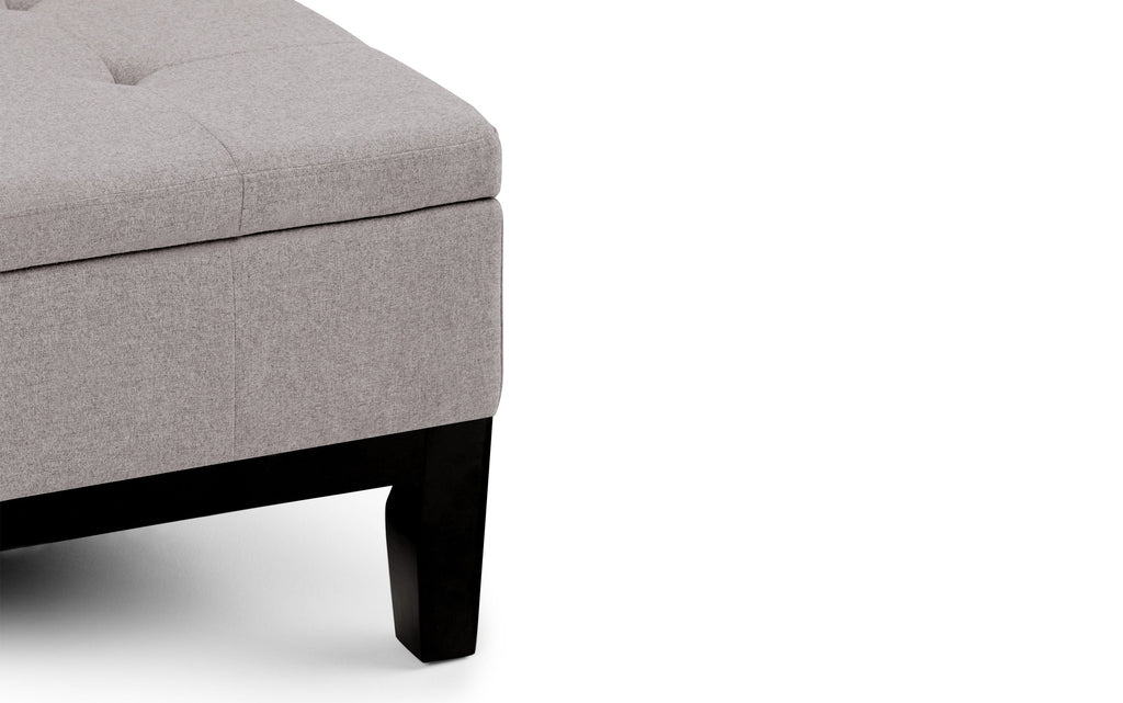 Dover Table Ottoman in Linen