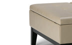 Dover Table Ottoman in Vegan Leather