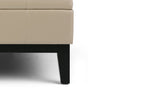 Dover Table Ottoman in Vegan Leather