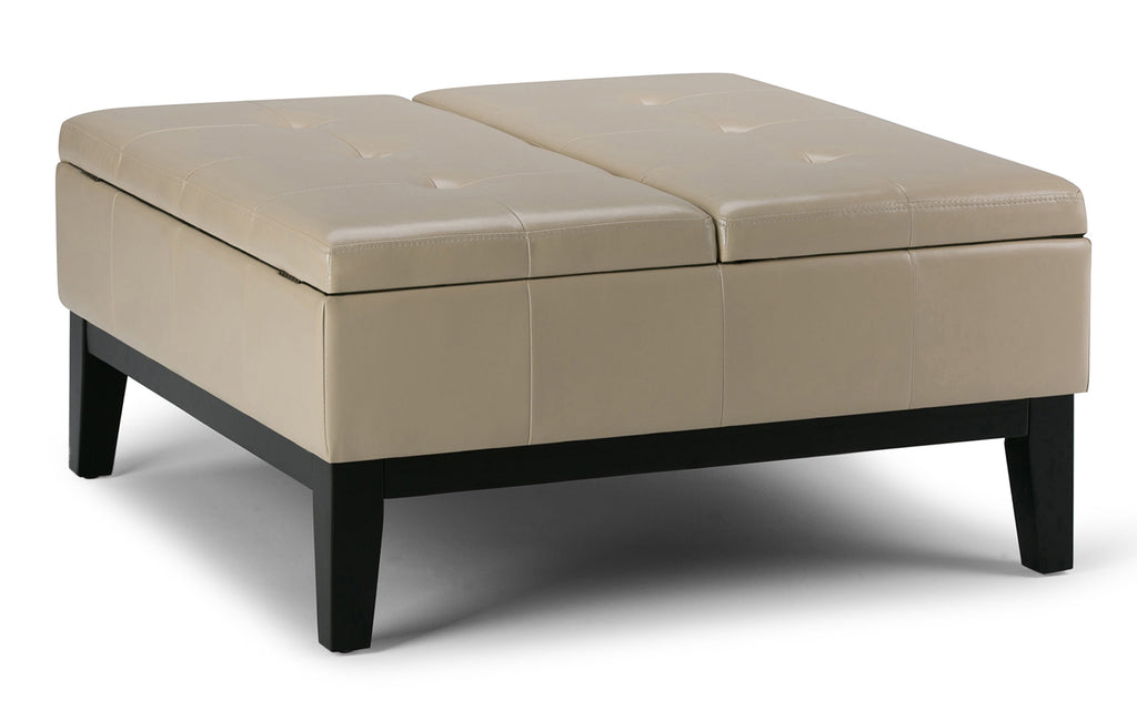 Dover Table Ottoman in Vegan Leather