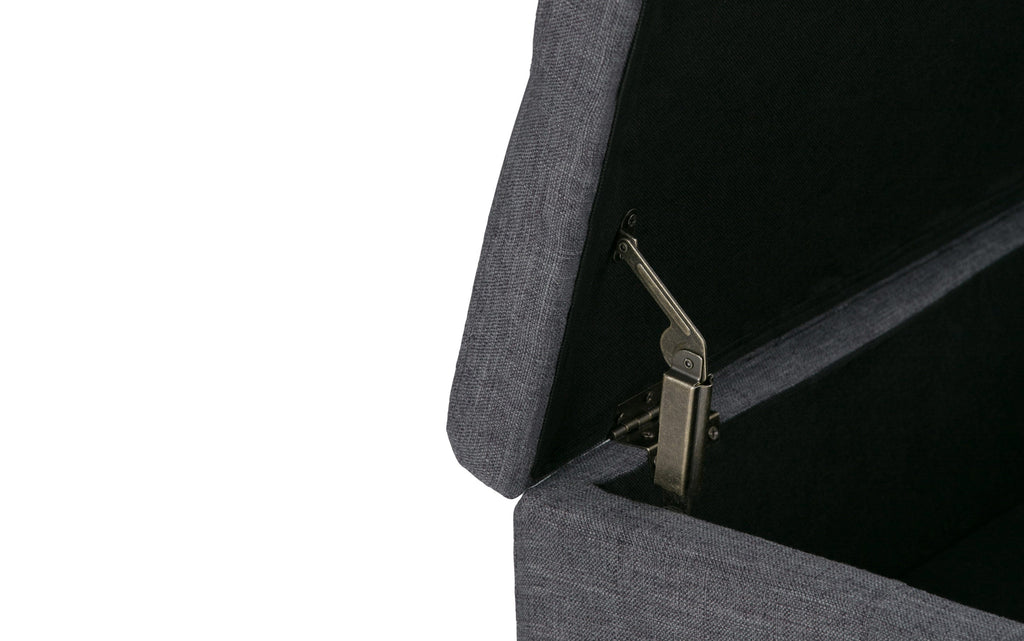 Dover Table Ottoman in Linen