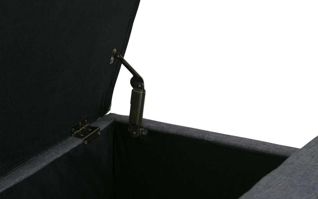 Dover Table Ottoman in Linen