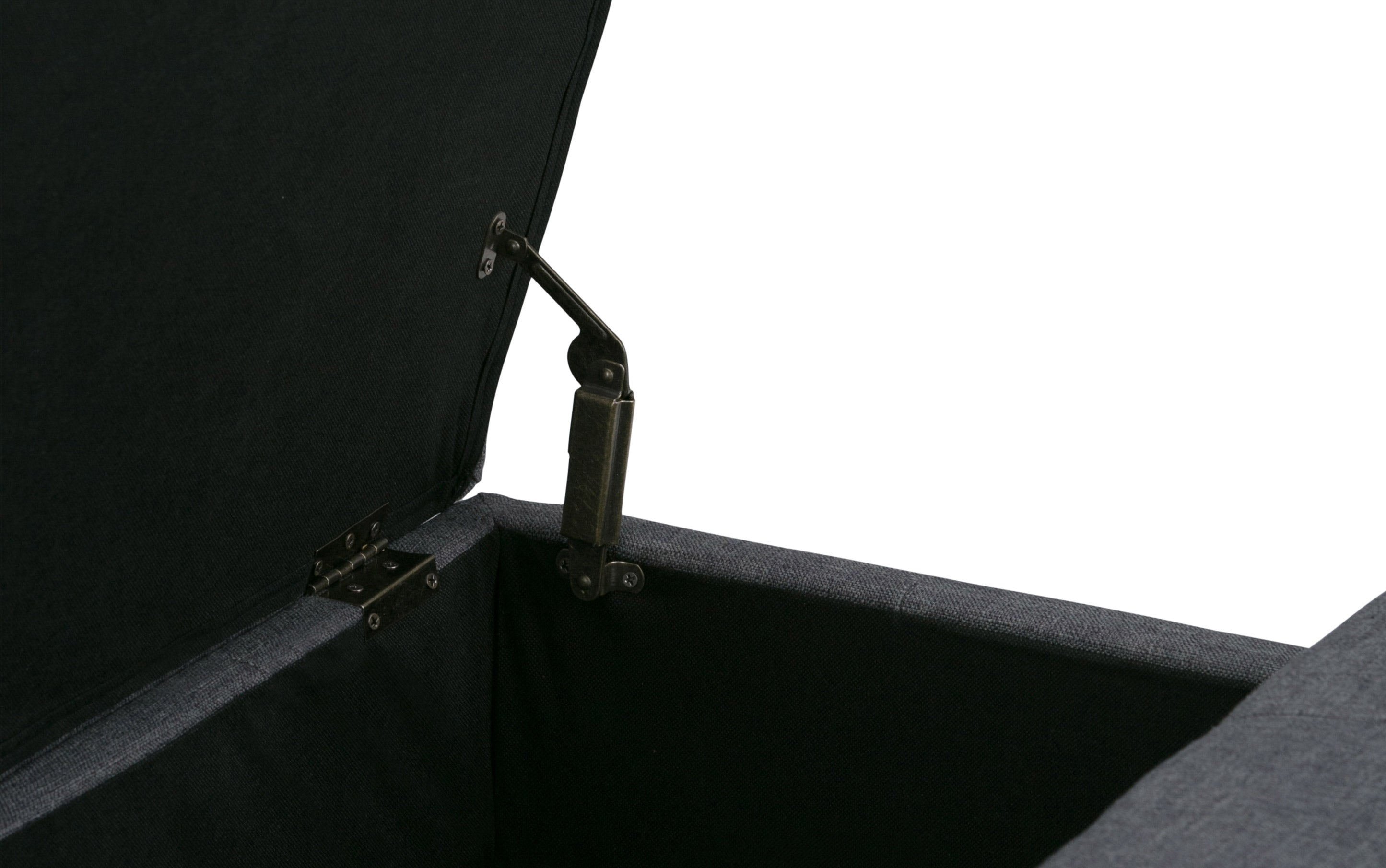 Dover Table Ottoman in Linen