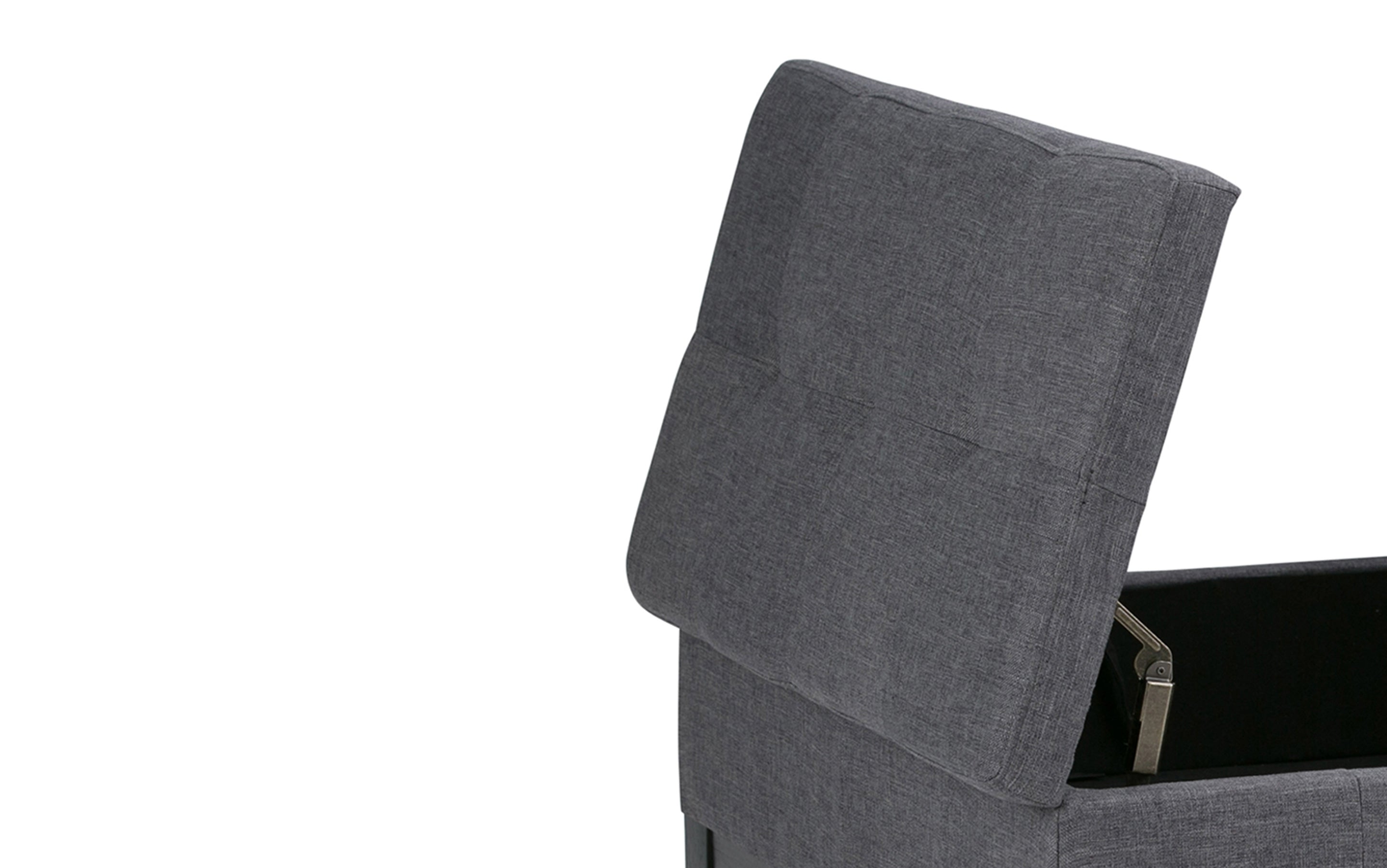 Dover Table Ottoman in Linen