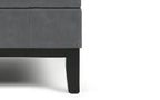 Dover Table Ottoman in Vegan Leather
