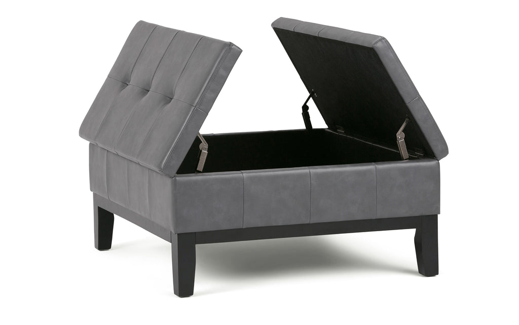 Dover Table Ottoman in Vegan Leather