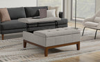 Dover Lift Top Coffee Table Storage Ottoman In Linen