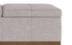 Dover Lift Top Coffee Table Storage Ottoman In Linen