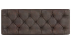 Hamilton Storage Ottoman in Distressed Vegan Leather