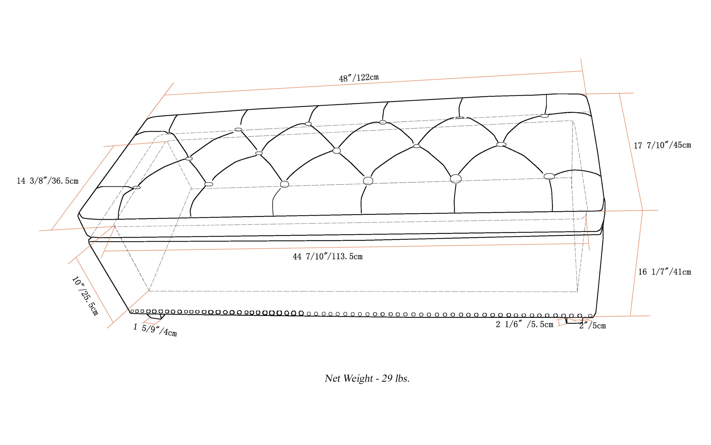 Hamilton Storage Ottoman