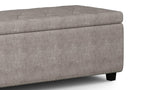 Hamilton Storage Ottoman in Distressed Grey