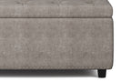 Hamilton Storage Ottoman in Distressed Grey