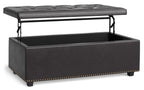 Hamilton Lift Top Storage Ottoman