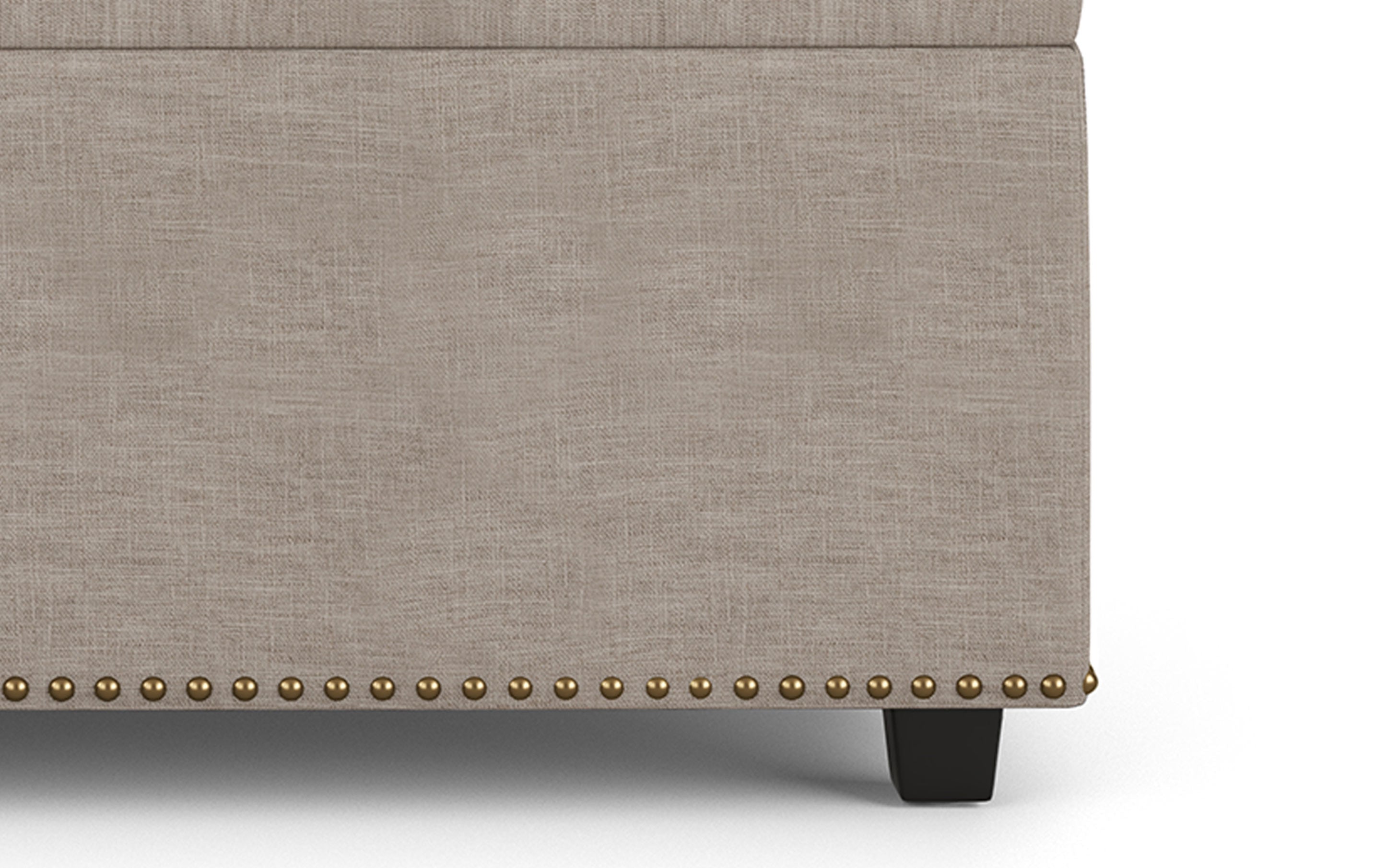 Hamilton Lift Top Storage Ottoman in Linen Style Fabric