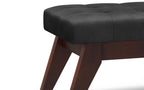Draper Ottoman Bench in Distressed Vegan Leather