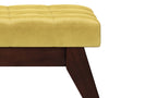 Draper Ottoman Bench in Velvet Fabric