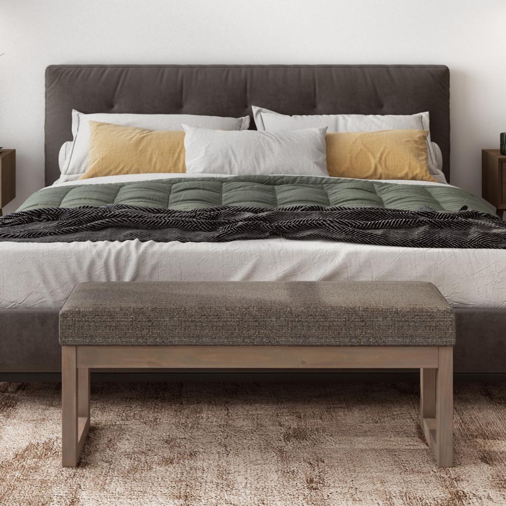 Milltown Large Ottoman Bench in Tweed