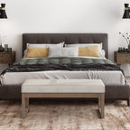 Milltown Large Ottoman Bench in Tweed