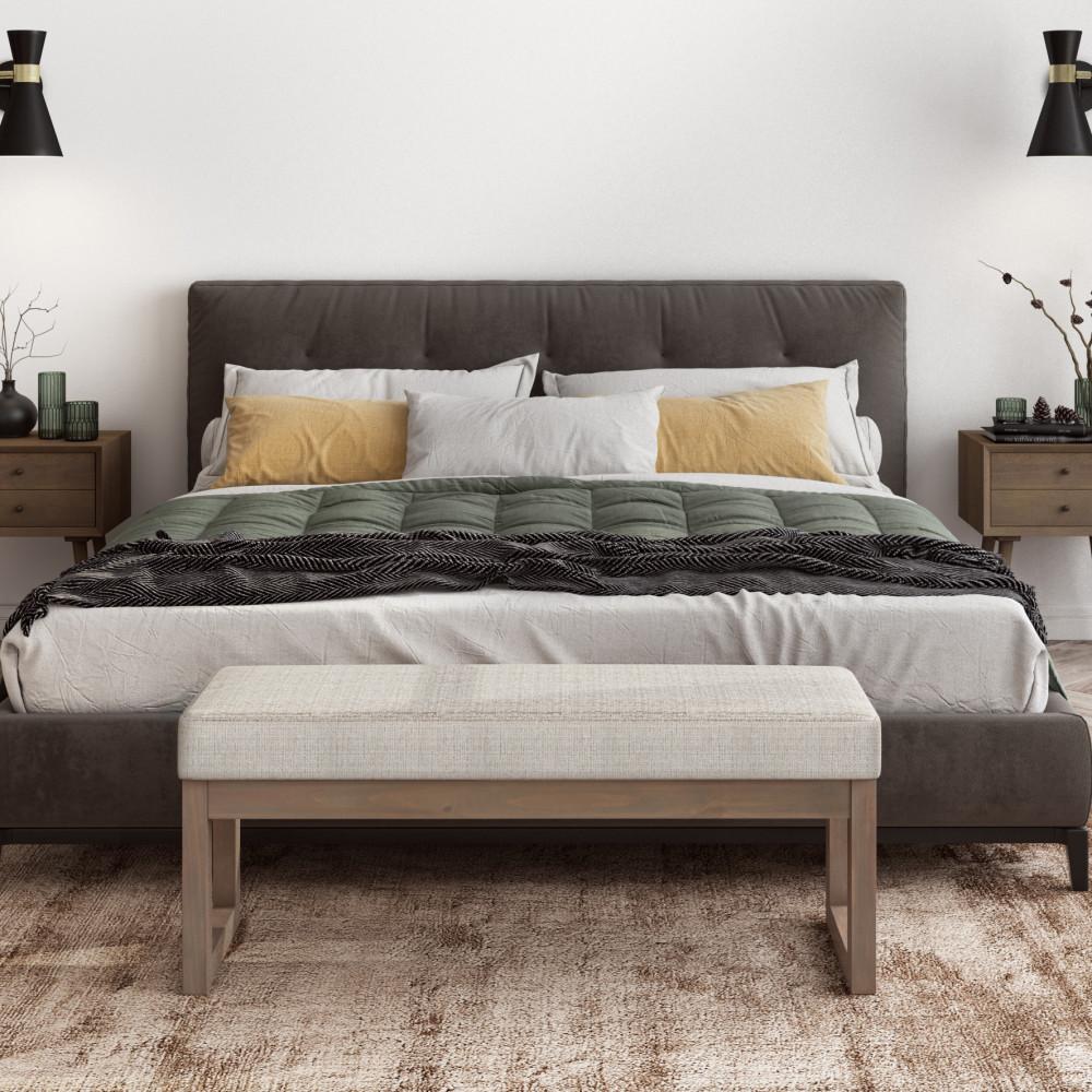 Milltown Large Ottoman Bench in Tweed