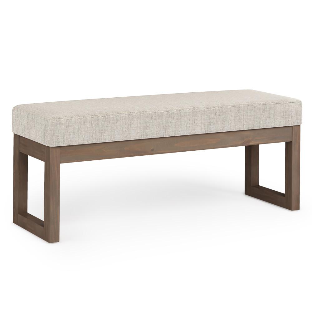 Milltown Large Ottoman Bench in Tweed