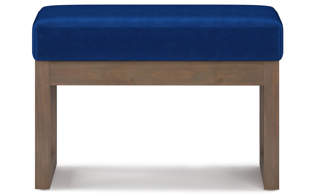 Milltown Small Ottoman Bench in Velvet