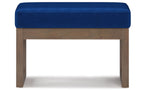 Milltown Small Ottoman Bench in Velvet