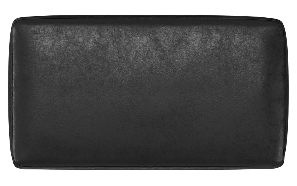 Milltown Small Ottoman Bench in Distressed Vegan Leather